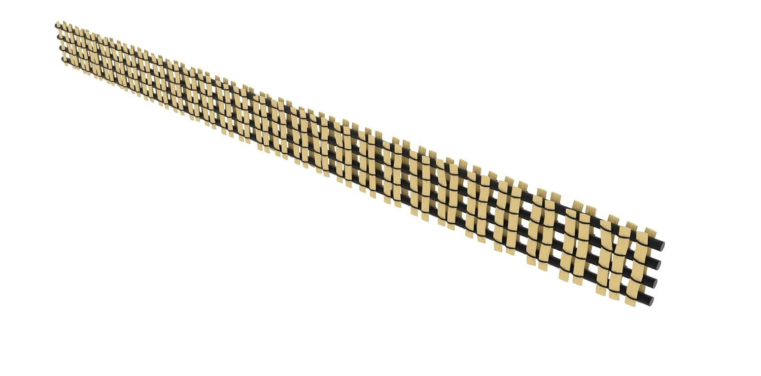 Three-dimensional rendering of a crack-stabilization connector strip